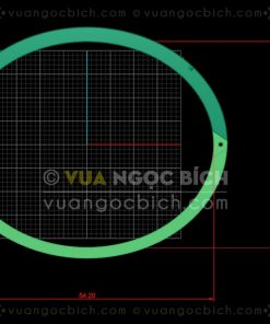 Lắc Cứng Vàng 18k Ngọc Bích Nephrite Jade (VNB-VT319) 38 Lắc Cứng Vàng 18k Ngọc Bích Nephrite Jade (VNB-VT319)