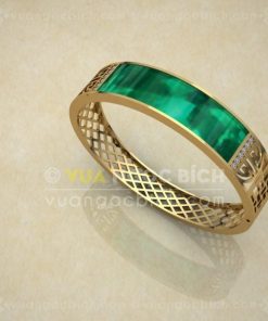Lắc Cứng Vàng 18k Ngọc Bích Nephrite Jade (VNB-VT319) 43 Lắc Cứng Vàng 18k Ngọc Bích Nephrite Jade (VNB-VT319)