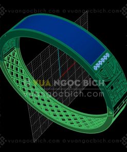 Lắc Cứng Vàng 18k Ngọc Bích Nephrite Jade (VNB-VT319) 45 Lắc Cứng Vàng 18k Ngọc Bích Nephrite Jade (VNB-VT319)