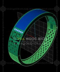 Lắc Cứng Vàng 18k Ngọc Bích Nephrite Jade (VNB-VT319) 46 Lắc Cứng Vàng 18k Ngọc Bích Nephrite Jade (VNB-VT319)