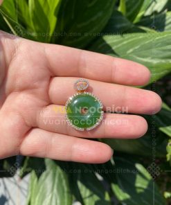 Mặt Dây Đồng Điếu Ngọc Bích Nephrite Jade (VNB-MD461) 13 Mặt Dây Đồng Điếu Ngọc Bích Nephrite Jade (VNB-MD461)