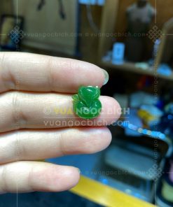 Mặt Dây Hồ Ly Ngọc Bích Nephrite Jade (VNB-MD423-1)