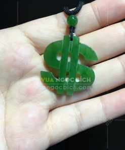 Mặt Dây Ngọc Bích Hình Dollar VIP (VNB-MD365)