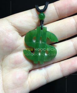 Mặt Dây Ngọc Bích Hình Dollar VIP (VNB-MD365)