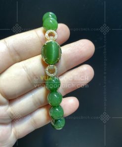 Mặt Dây Ngọc Bích Mắt Mèo Kết Kim Cương (VNB-MD420) 23 Mặt Dây Ngọc Bích Mắt Mèo Kết Kim Cương (VNB-MD420)