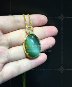 Mặt Dây Ngọc Bích Mắt Mèo Kết Kim Cương VVIP (VNB-MD418) 20 Mặt Dây Ngọc Bích Mắt Mèo Kết Kim Cương VVIP (VNB-MD418)