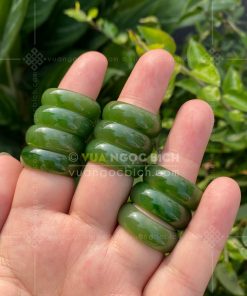 Nhẫn Bầu Ngọc Bích Nephrite Jade (VNB-NN030-3) 23 Nhẫn Bầu Ngọc Bích Nephrite Jade (VNB-NN030-3)