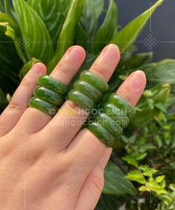 Nhẫn Bầu Ngọc Bích Nephrite Jade (VNB-NN030-3) 24 Nhẫn Bầu Ngọc Bích Nephrite Jade (VNB-NN030-3)