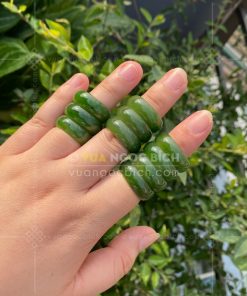 Nhẫn Bầu Ngọc Bích Nephrite Jade (VNB-NN030-3) 26 Nhẫn Bầu Ngọc Bích Nephrite Jade (VNB-NN030-3)
