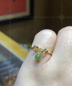 Mặt Dây Phật Bà Quan Âm Ngọc Bích VVIP (VNB-MD466)