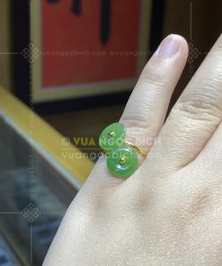 Nhẫn Đồng Điếu Ngọc Bích (VNB-NN184) 16 Nhẫn Đồng Điếu Ngọc Bích (VNB-NN184)