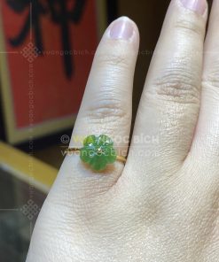 Nhẫn Ngọc Bích Hoa Mai (VNB-NN192) 18 Nhẫn Ngọc Bích Hoa Mai (VNB-NN192)