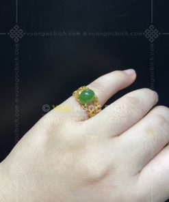 Nhẫn Ngọc Bích Nephrite Jade (VNB-NN182) 13 Nhẫn Ngọc Bích Nephrite Jade (VNB-NN182)