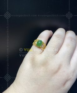 Nhẫn Ngọc Bích Nephrite Jade (VNB-NN182) 15 Nhẫn Ngọc Bích Nephrite Jade (VNB-NN182)