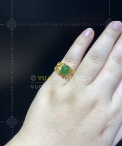 Nhẫn Ngọc Bích Nephrite Jade (VNB-NN182) 16 Nhẫn Ngọc Bích Nephrite Jade (VNB-NN182)