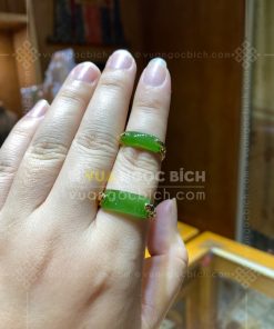 Nhẫn Ngọc Bích Nephrite Jade (VNB-NN189-2) 23 Nhẫn Ngọc Bích Nephrite Jade (VNB-NN189-2)