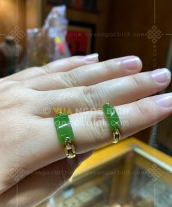 Nhẫn Ngọc Bích Nephrite Jade (VNB-NN189-2) 25 Nhẫn Ngọc Bích Nephrite Jade (VNB-NN189-2)