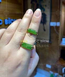Nhẫn Ngọc Bích Nephrite Jade (VNB-NN189-2) 28 Nhẫn Ngọc Bích Nephrite Jade (VNB-NN189-2)