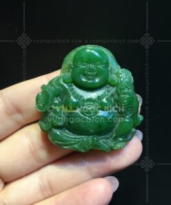 Mặt Dây Di Lạc Ngọc Bích (VNB-MD410)