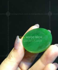Mặt Ngọc Bích Tròn Trơn ĐK 36mm Đẹp (VNB-MD470-2)