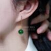 Bông Tai Ngọc Bích Bi 10mm (VNB-BT914)