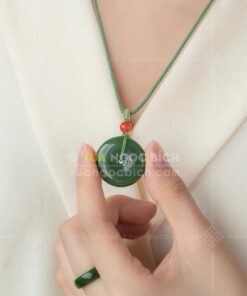 Mặt Dây Đồng Điếu Ngọc Bích (VNB-MD966) 12 Mặt Dây Đồng Điếu Ngọc Bích (VNB-MD966)