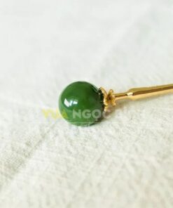 Trâm Cài Tóc Ngọc Bích Bọc Vàng (VNB-VPPT950)