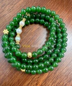 Vòng tay Ngọc Bích 6mm cuốn nhiều vòng 77