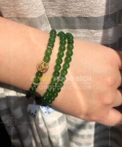 Vòng tay Ngọc Bích 6mm cuốn nhiều vòng 62