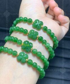 Vòng tay Ngọc Bích 6mm cuốn nhiều vòng 65