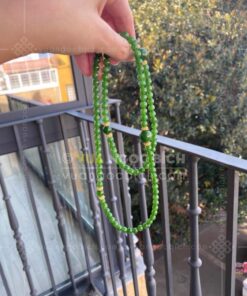 Vòng tay Ngọc Bích 6mm cuốn nhiều vòng 70