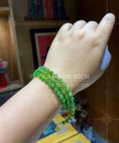 Vòng tay Ngọc Bích 6mm cuốn nhiều vòng 84