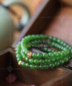 Vòng tay Ngọc Bích 6mm cuốn nhiều vòng 51