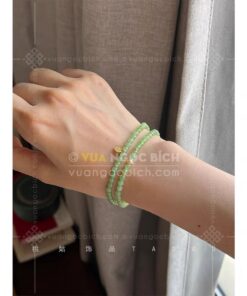 Vòng tay Ngọc Bích 6mm cuốn nhiều vòng 44