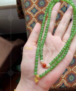 Vòng tay Ngọc Bích 6mm cuốn nhiều vòng 30