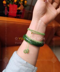 Vòng tay Ngọc Bích 6mm cuốn nhiều vòng 82