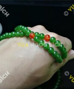 Vòng tay Ngọc Bích 6mm cuốn nhiều vòng 39