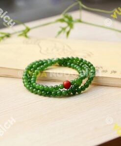 Vòng tay Ngọc Bích 6mm cuốn nhiều vòng 40