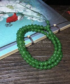 Vòng tay Ngọc Bích 6mm cuốn nhiều vòng 23