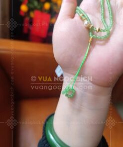 Vòng tay Ngọc Bích 6mm cuốn nhiều vòng 80