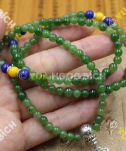 Vòng tay Ngọc Bích 6mm cuốn nhiều vòng 18