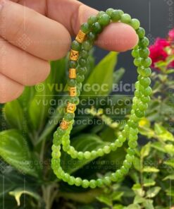 Vòng tay Ngọc Bích 6mm cuốn nhiều vòng 31