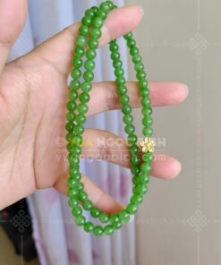 Vòng tay Ngọc Bích 6mm cuốn nhiều vòng 78