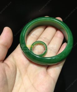 Vòng Tay Ngọc Bích Bản Liền VVIP NI 55 (VNB-VT087) 10