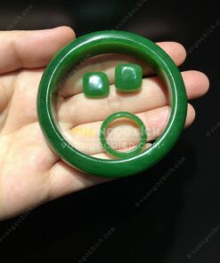 Vòng Tay Ngọc Bích Bản Liền VVIP NI 55 (VNB-VT087) 6