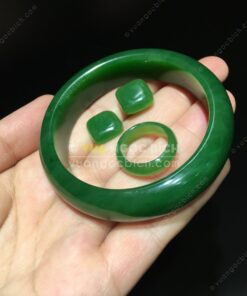 Vòng Tay Ngọc Bích Bản Liền VVIP NI 55 (VNB-VT087) 4