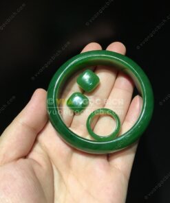 Vòng Tay Ngọc Bích Bản Liền VVIP NI 55 (VNB-VT087) 3