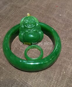 Vòng Tay Ngọc Bích Bản Liền VVIP NI 55 (VNB-VT087)