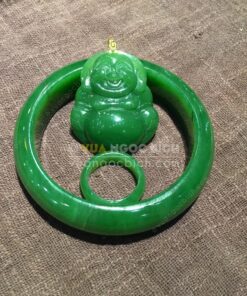 Vòng Tay Ngọc Bích Bản Liền VVIP NI 55 (VNB-VT087) 12