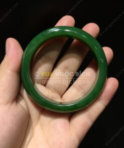 Vòng Tay Ngọc Bích Bản Liền VVIP NI 55 (VNB-VT087) 14